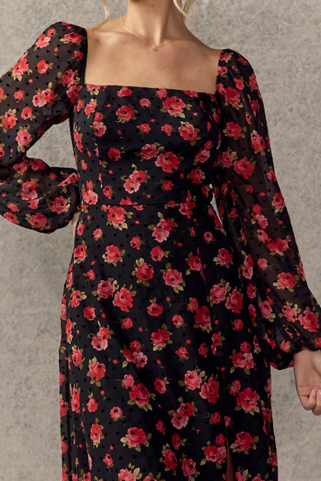 knee length dresses for ladies Floret Midi Dress main image 1