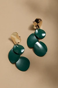 Kelly Circle Drops Charm Earrings