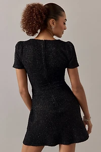 Bette Crystal Embellished Sweetheart Mini Dress