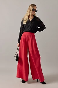 Michelle Woven Jacquard Button Down Top