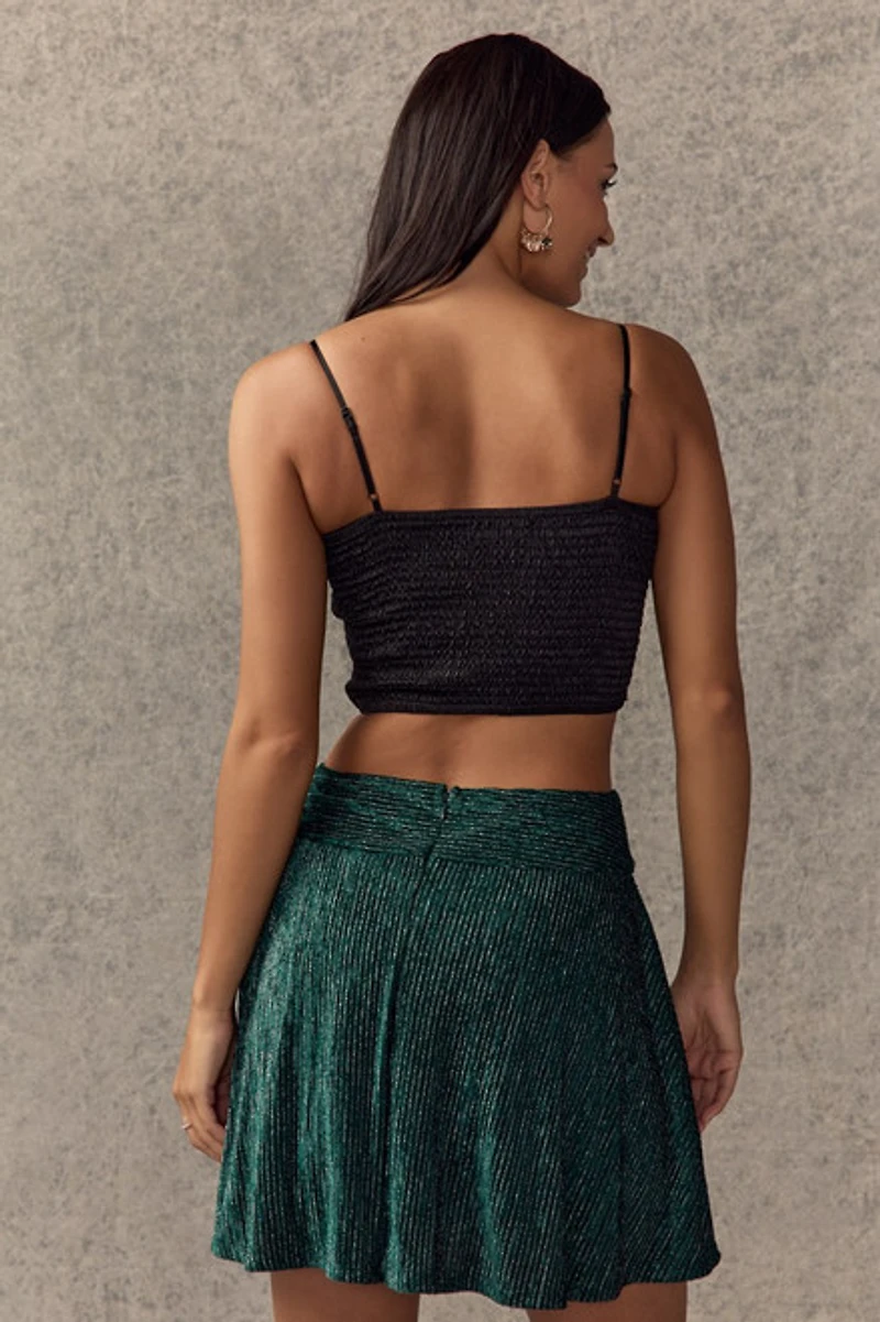 Elsie Sweetheart Glitter Corset Top