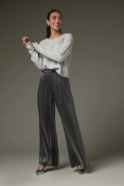 Viola Shiny Fluid Wide Leg Pants