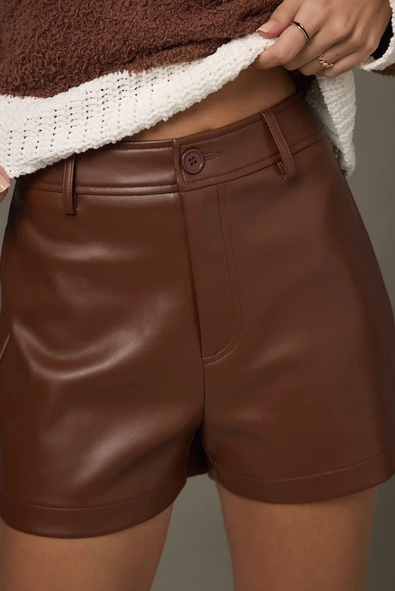 Marian Vegan Leather Shorts