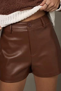 Marian Vegan Leather Shorts