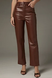 Karla Vegan Leather Straight Leg Pants