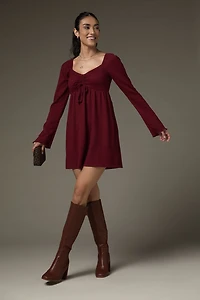 Susie Cinch Front Long Sleeve Mini Dress