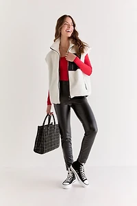 Lindsay Two Toned Sherpa Vest