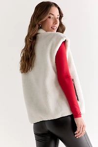 Lindsay Two Toned Sherpa Vest