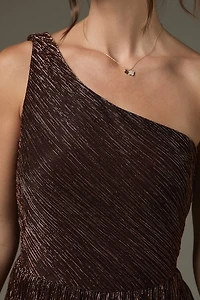 Eleanor One Shoulder Tiered Midi Dress