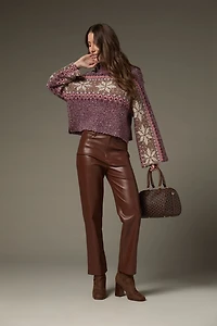 Louise Boucle Snowflake Pullover Sweater
