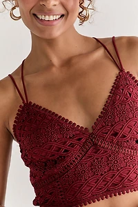 Cara Sleeveless Lace Bralette Top