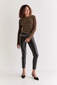 Cecilia Glitter Knit Long Sleeve Top