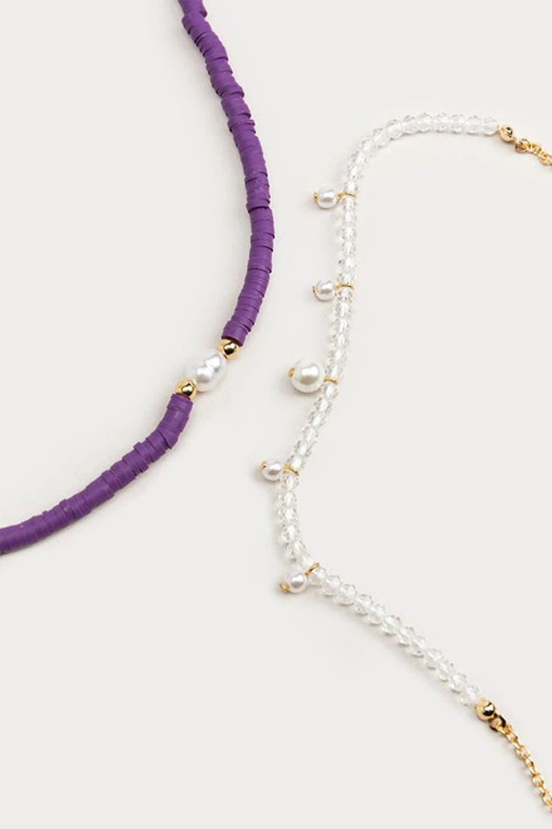Hello Franki Pearl Necklace Set for girls