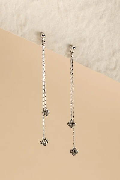 Cheryl Clover Charm Drop Earrings
