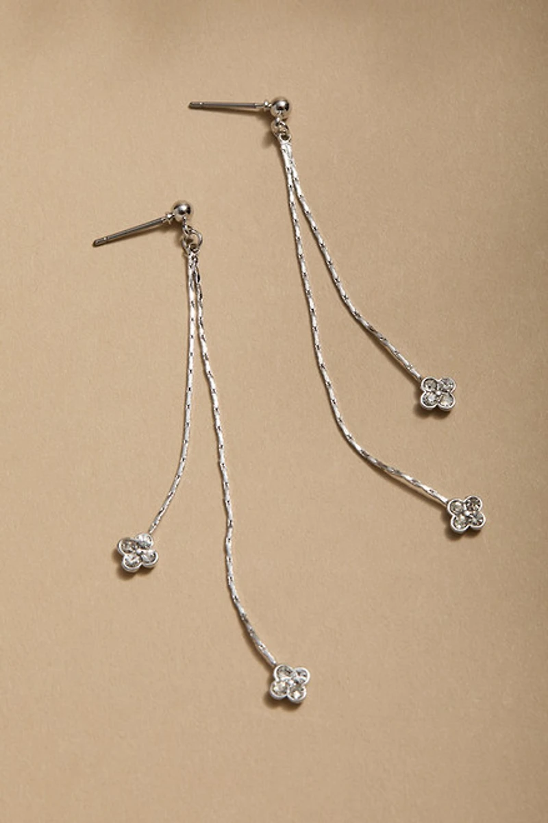 Cheryl Clover Charm Drop Earrings