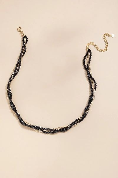 Lena Paperclip Beaded Layered Necklace