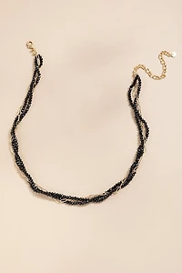 Lena Paperclip Beaded Layered Necklace