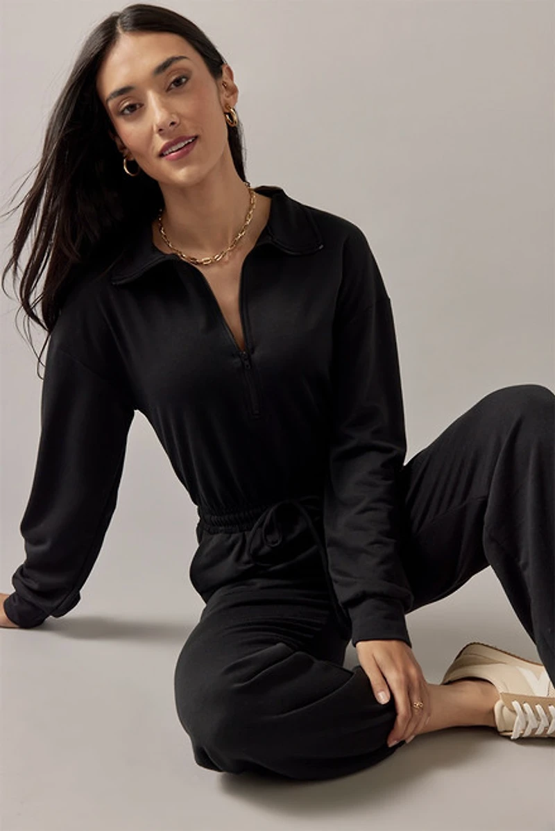Lucia Zip Upper Cinched Waist Jumpsuit