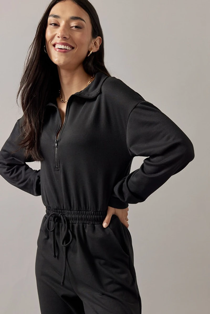 Lucia Zip Upper Cinched Waist Jumpsuit