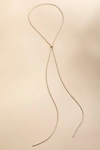 Alexandra Cupchain Tie Long Pendant Necklace