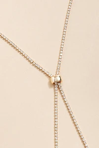 Alexandra Cupchain Tie Long Pendant Necklace