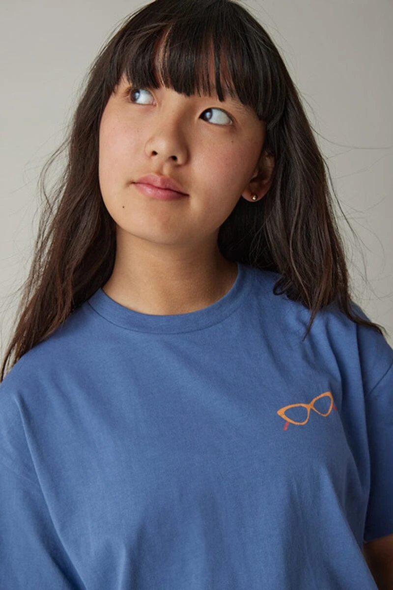 Hello Franki Endless Summer Oversized Graphic T-Shirt for girls