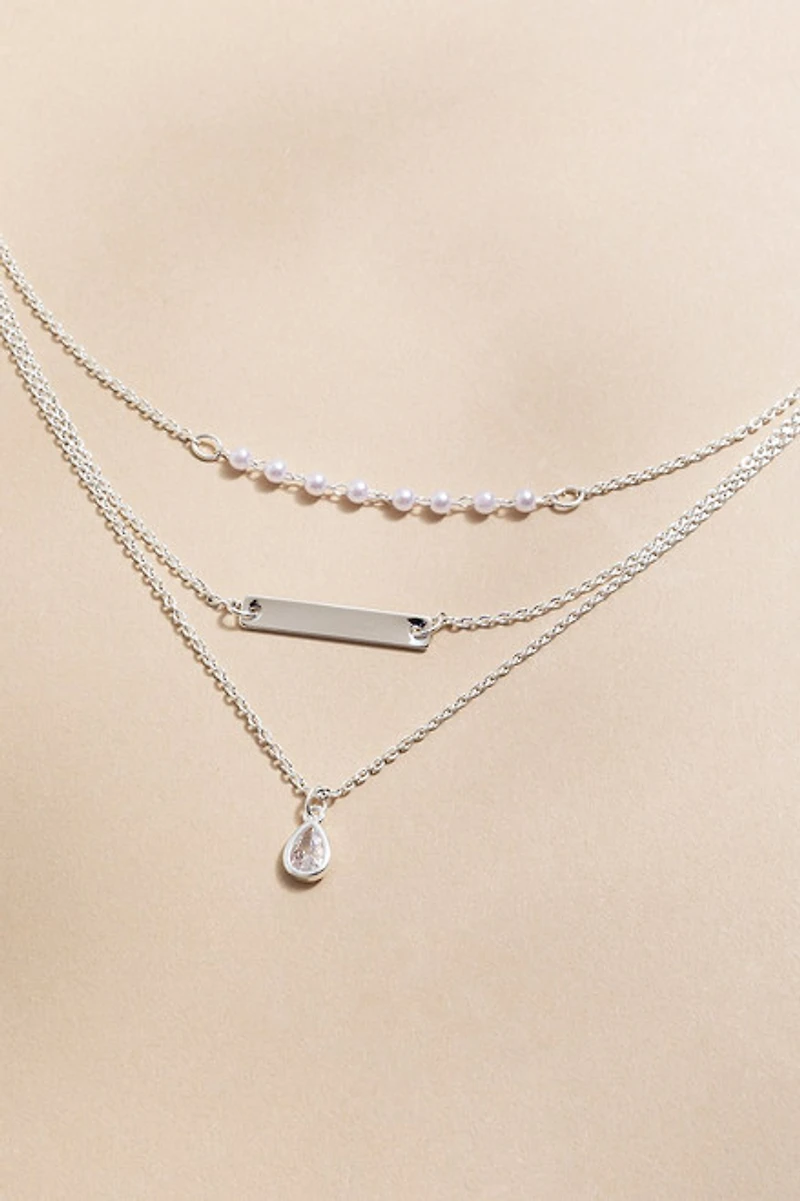 Sabrina Multiple Pendant Layered Necklace