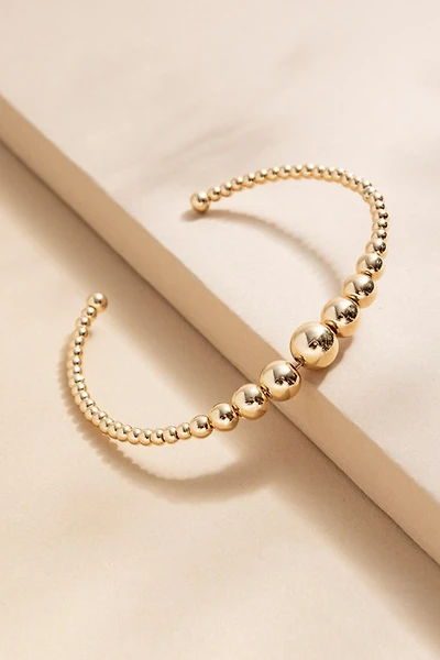 Josephine Gradual Gold Ball Cuff Bracelet