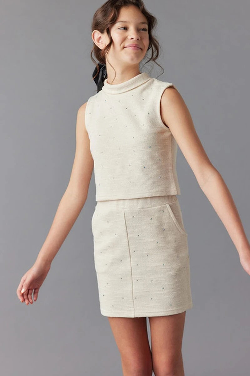 Hello Franki Diamonte Knit Skirt for girls