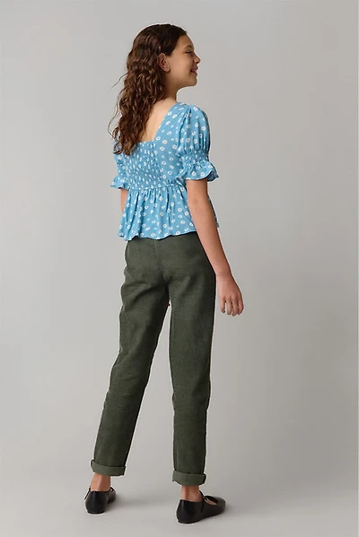 Hello Franki Paperbag Cord Pant for girls