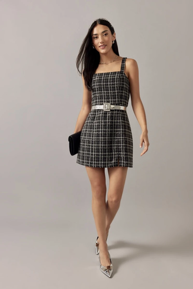 Brandy Tweed Mini Dress