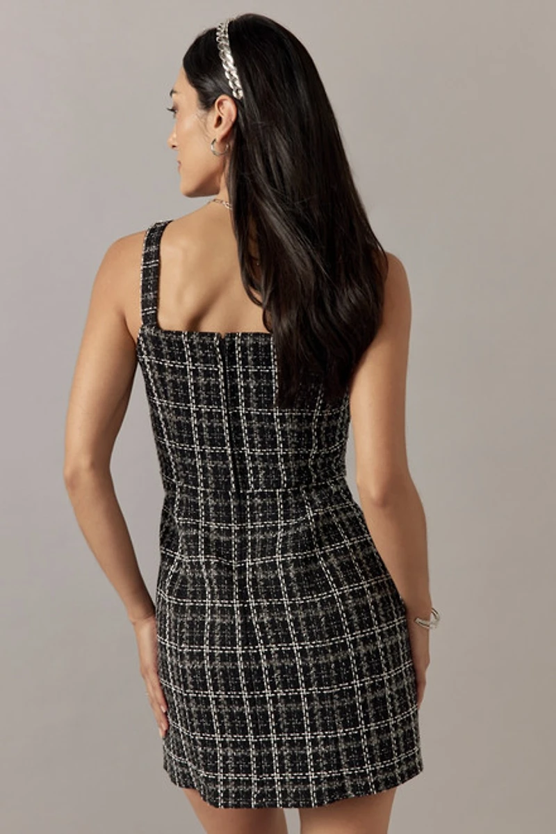 Brandy Tweed Mini Dress