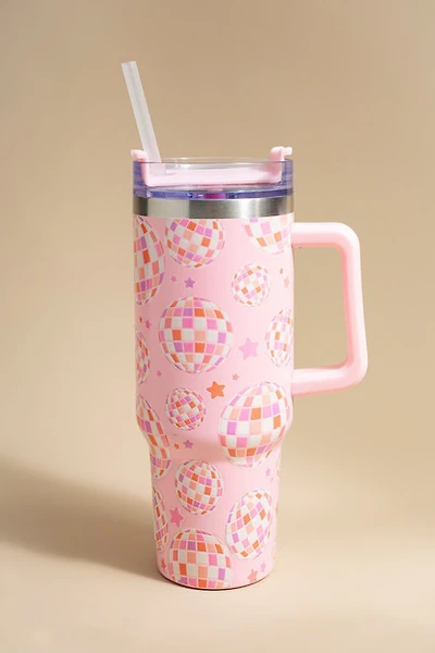 Kerri Pink Disco 40oz Tumbler