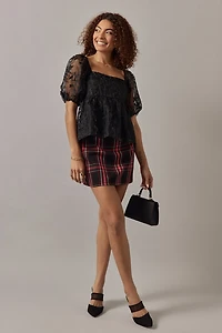 Maggie Floral Babydoll Organza Blouse