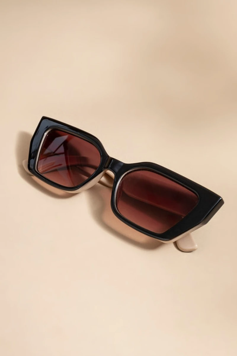 Eliana Two Toned Cat Eye Sunglasses