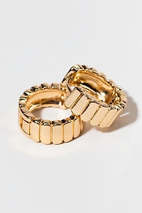 Kitty Watch Band Hoop Earrings