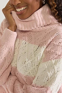 Brenda Turtleneck Chenille Pullover Sweater