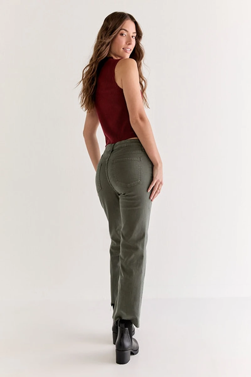 Nadia Kick Crop Denim Jeans