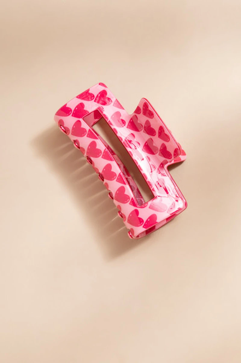 Lorrin Heart Print Claw