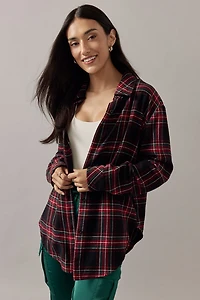 Dianna Christmas Plaid Button Down Top