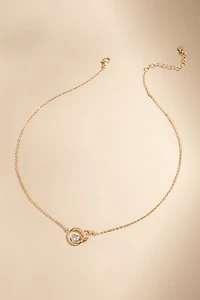 Mom Crystal Heart Pendant Carded Necklace