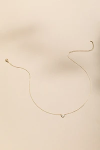 Robin Heart Crystal Pendant Necklace