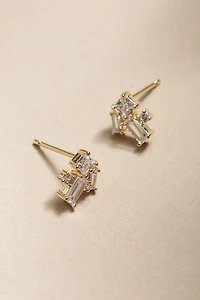 Madeline Crystal Cluster Stud Earrings