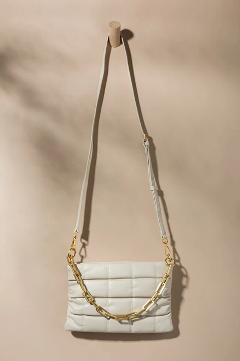 Jennie Puffy Quilted Faux Leather Crossbody