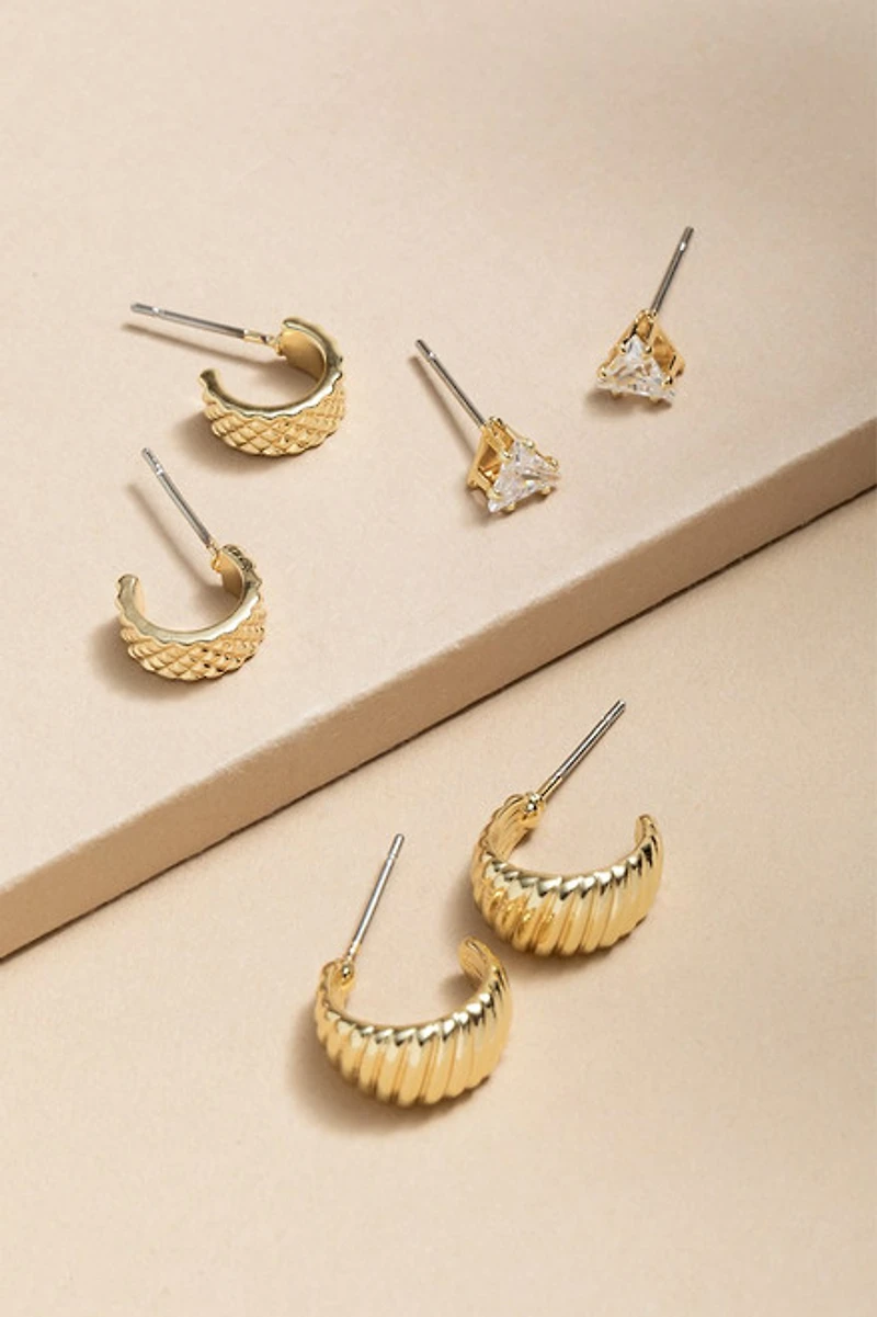 Noelle Mixed Style Earring Set
