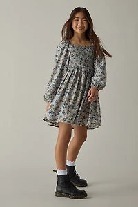Hello Franki Long Sleeve Ditsy Floral Dress for girls