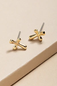 Dawn Gold Dip Stud Earrings