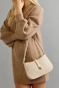 Liz Half Moon Structured Handbag