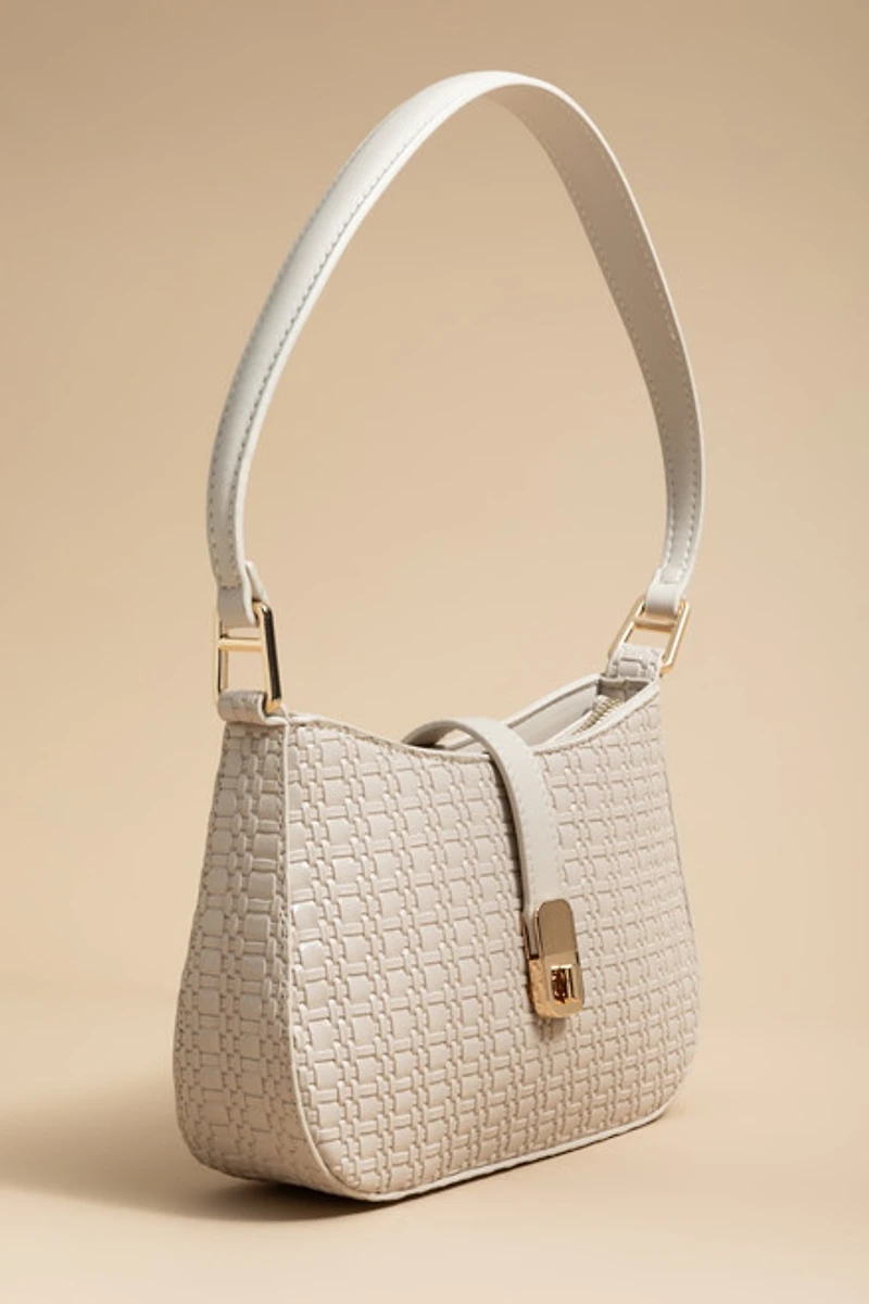 Liz Half Moon Structured Handbag