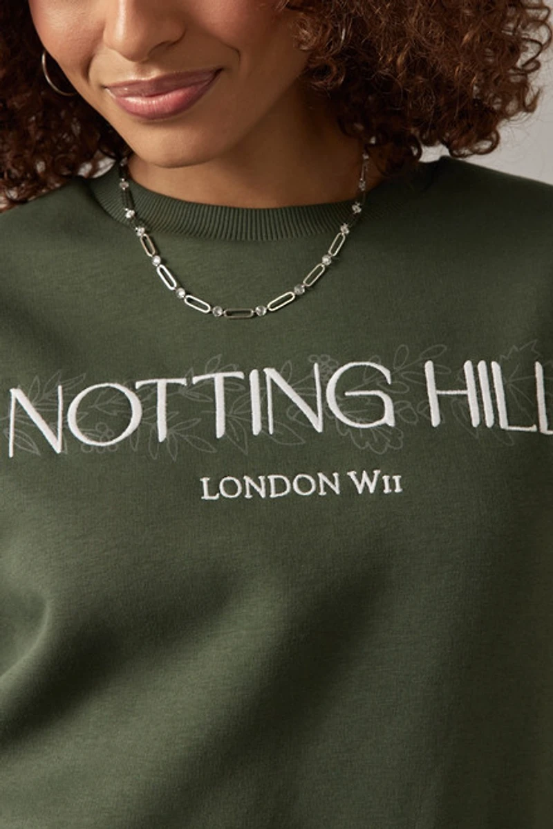 Notting Hill Embroidered Sweatshirt